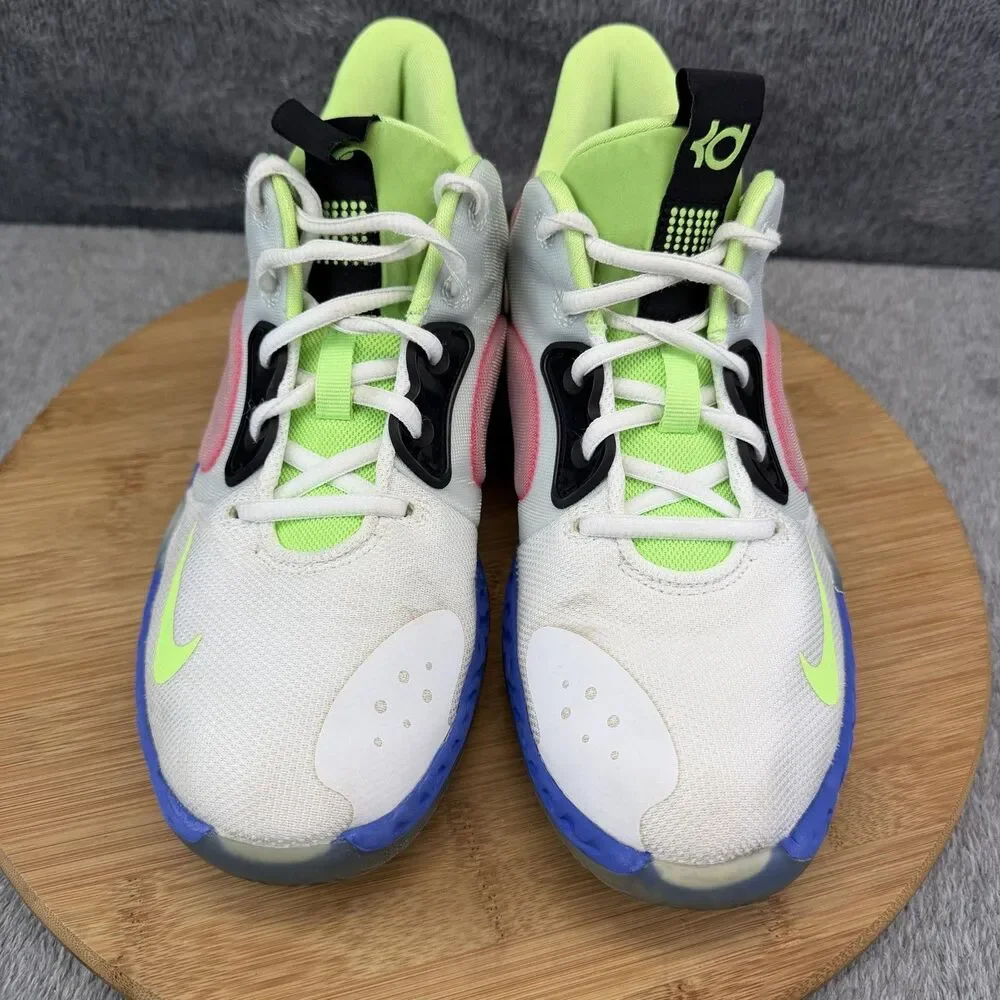 Nike KD Shoes Boys Size 6Y White Pink Blue Volt Basketball Sneakers AT5685-134